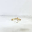 Anillo Olas 1gr / T5 1/2 / Oro Amarillo *