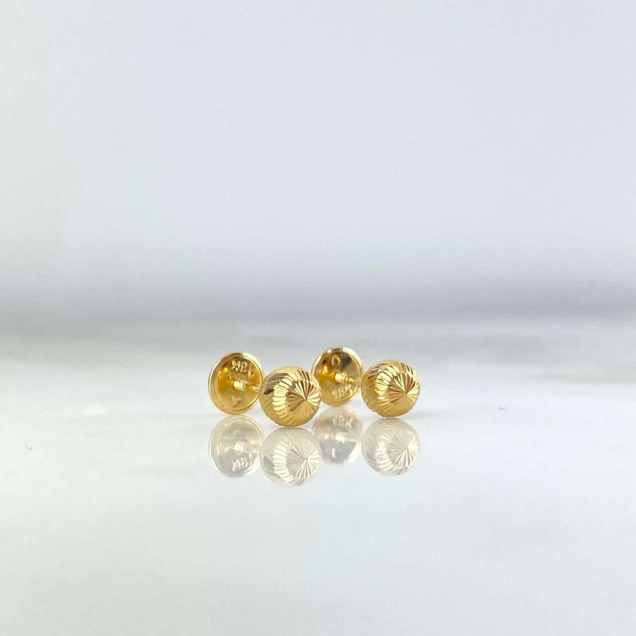 Topos Bolas Diamantadas 0.65gr / 5mm Oro Amarillo