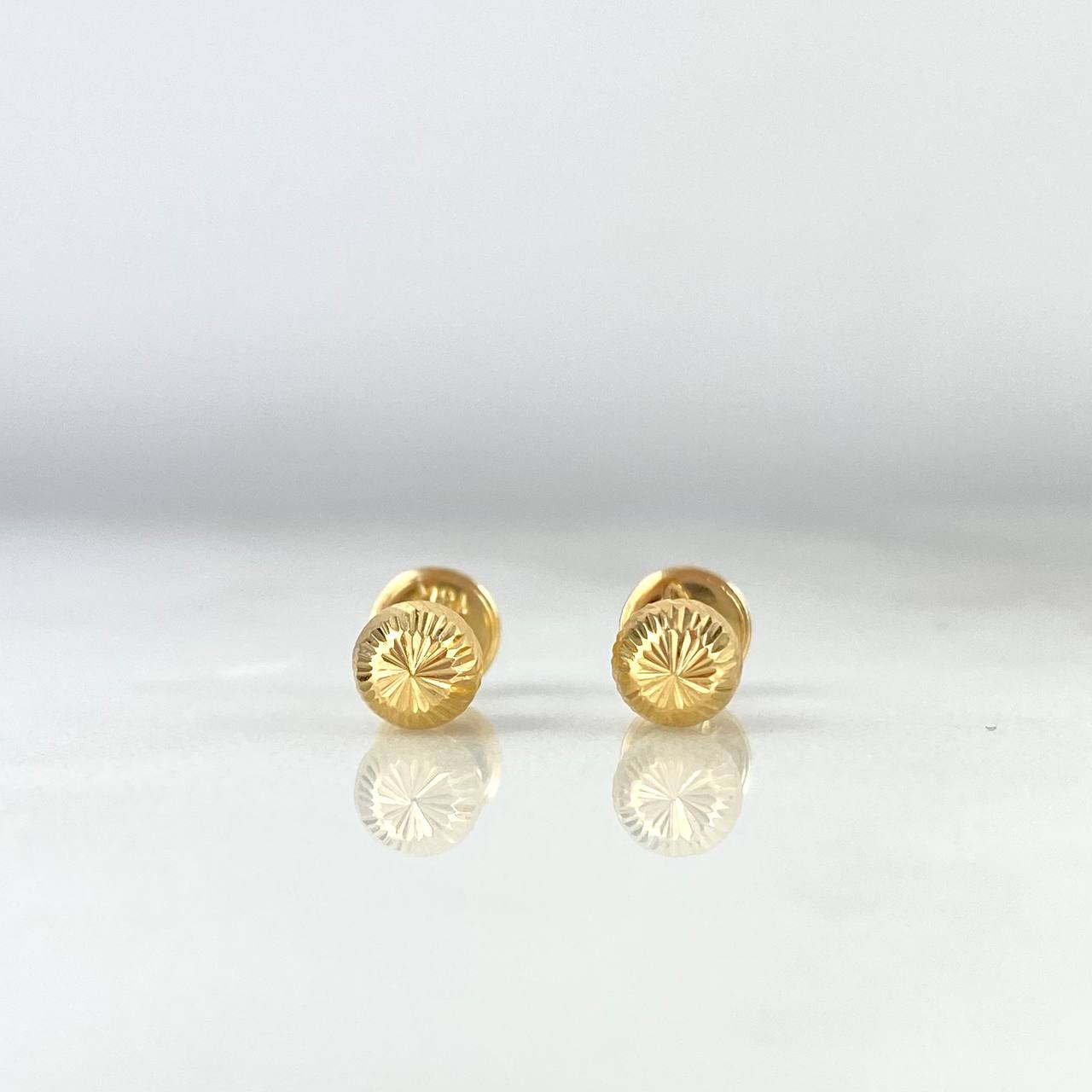 Topos Bolas Diamantadas 0.65gr / 5mm Oro Amarillo