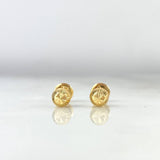 Topos Bolas Diamantadas 0.65gr / 5mm Oro Amarillo