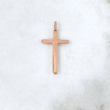 Dije Cruz Cristo 1.85gr / 3.8cm / Lisa Oro Rosa