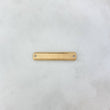 Herraje Placa Rectangular 1.2gr / 30mm*6mm Lineas Paralelas Oro Amarillo