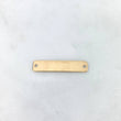 Herraje Placa Rectangular 1.2gr / 30mm*6mm / Bordes Afilados Oro Amarillo