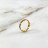 Anillo Churumbela Doble 2.2gr / T5 3/4 / Circones Blancos Oro Amarillo