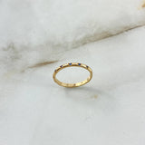 Anillo Morse 1.3gr / T5 1/2 / Circones Azules Oro Amarillo