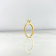 Anillo Churumbela 2.45gr / T7 1/2 / Circones Blancos Oro Amarillo