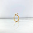 Anillo Solitario 1.35gr / T5 3/4 / Circon Blanco Oro Amarillo