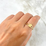 Anillo Virgen Milagrosa 1.6gr / T6 1/2 / Oro Amarillo