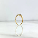 Anillo Churumbela Fe Corazon 1.65gr / T6 / Circones Blancos Dos Oros Amarillo Blanco