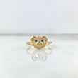 Anillo Cabeza Oso 1.9gr / T6 / Circones Blancos Azules Oro Amarillo