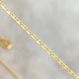 Cadena Plana 1.65gr / 45cm / 1.2mm Diamantada Oro Amarillo +3