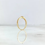 Anillo Churumbela Circulo 1.95gr / T5 3/4 / Circones Fucsias Oro Amarillo