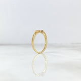 Anillo Corazones Cruzados 1.7gr / T5 1/4 / Circones Blancos Oro Amarillo