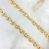 Cadena GC 20gr / 60cm / 8.2mm Diamantada Liso Oro Amarillo