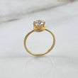 Anillo Solitario Corona Real 2.15gr / T7 / Circon Blanco Oro Amarillo ©