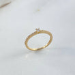 Anillo Solitario Churumbela 1.5gr / T6 1/4 / Circones Blancos Oro Amarillo ©