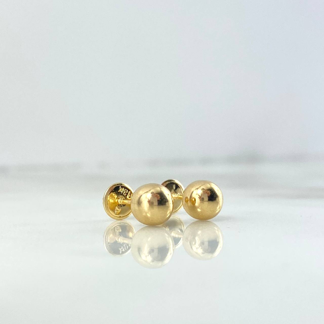 Topos Bola 0.75gr / 6mm Oro Amarillo