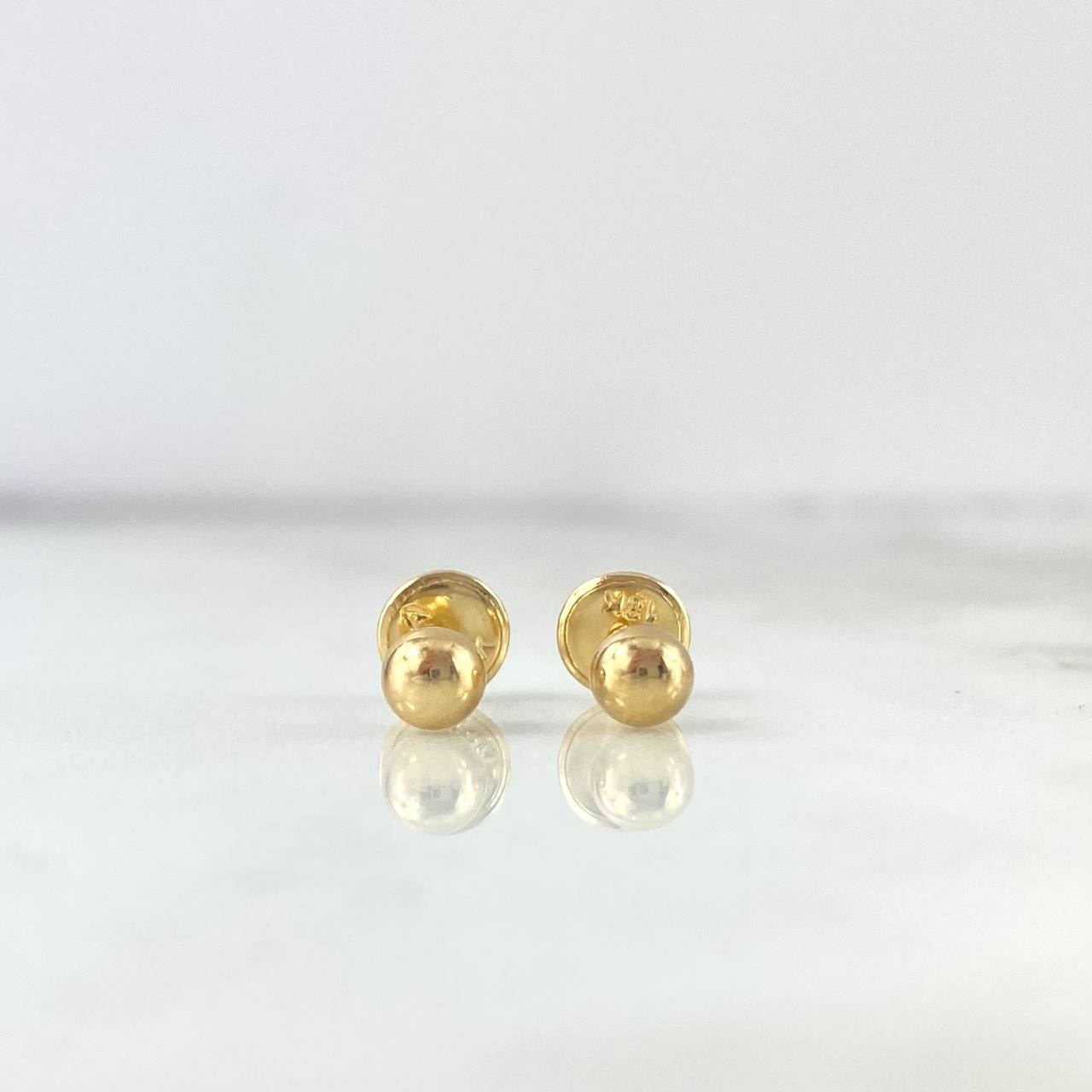 Topos Bola Lisa 0.5gr / 4mm Oro Amarillo ©