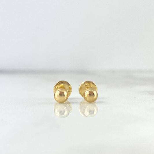 Topos Bola 0.5gr / 4mm Lisa Oro Amarillo