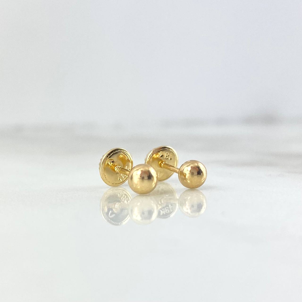 Topos Bola Lisa 0.5gr / 4mm Oro Amarillo ©