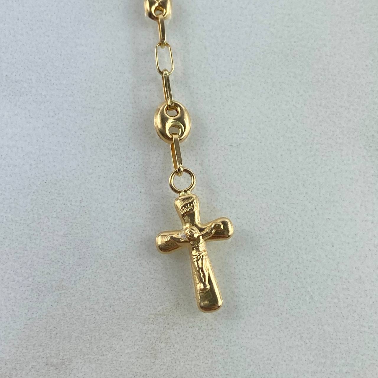 Rosario GC Virgen Milagrosa 7gr / 55cm / 3.5mm Liso Oro Amarillo