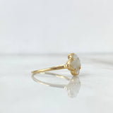 Anillo Trebol VCyA 1.55gr / T6 / Nacar Blanco Liso Oro Amarillo Nac.Esp. ©