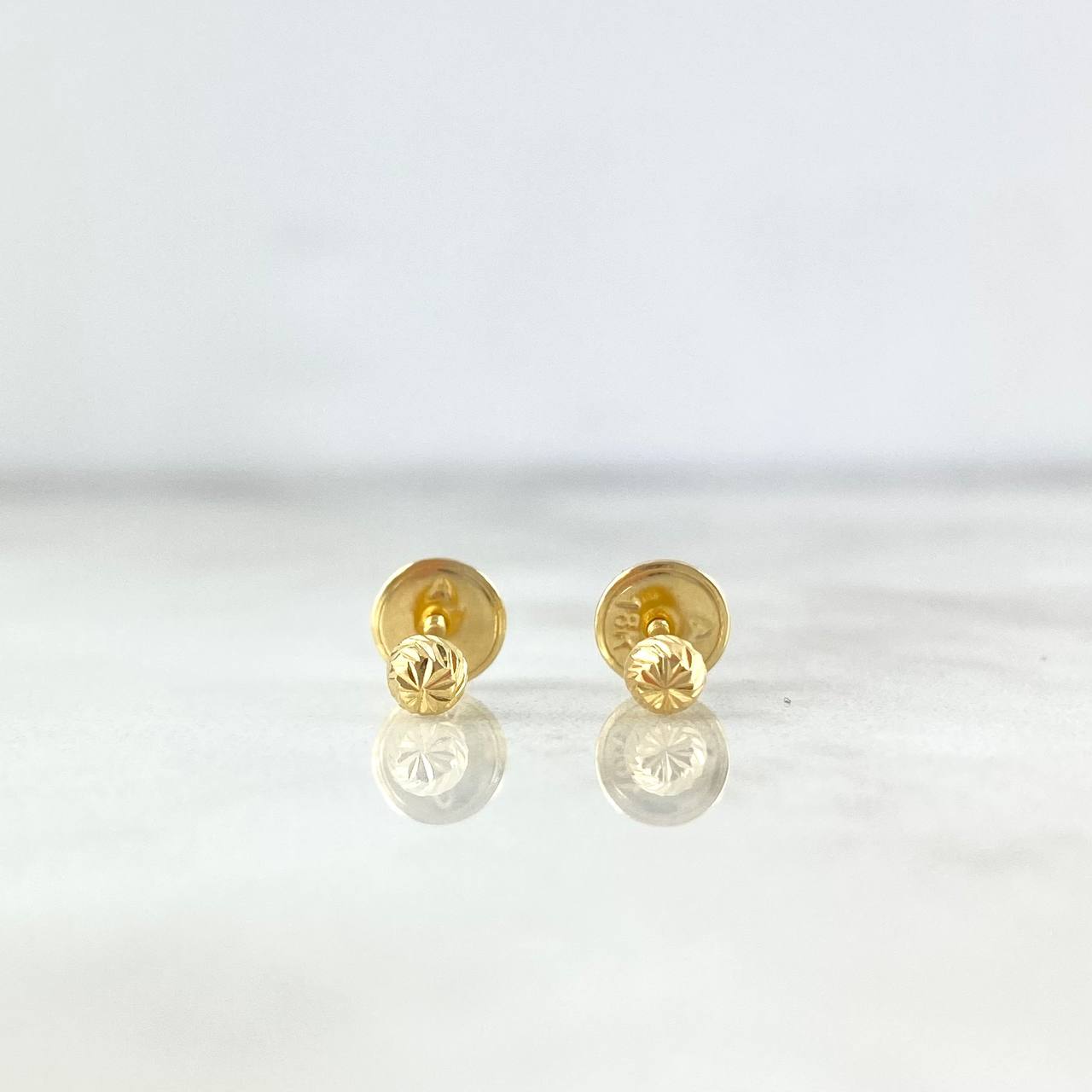 Topos Media Bola 0.45gr / 3mm Diamantada Oro Amarillo