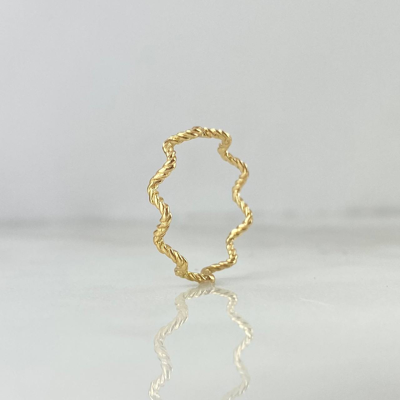 Anillo Trenza Zig-Zag 1.05gr / T7 1/2 / Oro Amarillo *