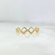 Anillo Trenza Zig-Zag 0.9gr / T6 1/4 / Oro Amarillo *