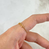 Anillo Corazones 1gr / T8 1/4 / Oro Amarillo