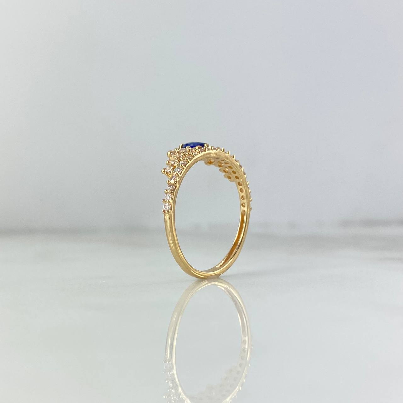 Anillo Tiara 15s 2.1gr / T7 / Circones Blancos Azul Oro Amarillo