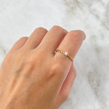 Anillo Solitario Infinitos 1.25gr / T7 1/2 / Circon Blanco Oro Amarillo