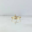 Anillo Rayo 1.25gr / T5 3/4 / Circones Blancos Oro Amarillo