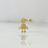 Dije Robot 1.1gr / 1.6cm / Oro Amarillo *