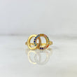 Anillo Aro Doble 2.05gr / T5 1/2 Circones Colores Oro Amarillo