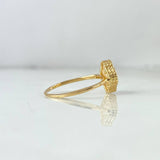 Anillo Trebol VCyA 2.15gr / T7 1/4 / Nacar Blanco Oro Amarillo +4 ©