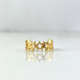 Piercing Simulador Earcuuf 1gr / 1.2cm / Estrellas Oro Amarillo (Joya)