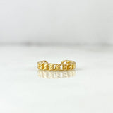 Piercing Simulador Earcuuf 0.8gr / 1.2cm / Cubano Oro Amarillo (Joya)