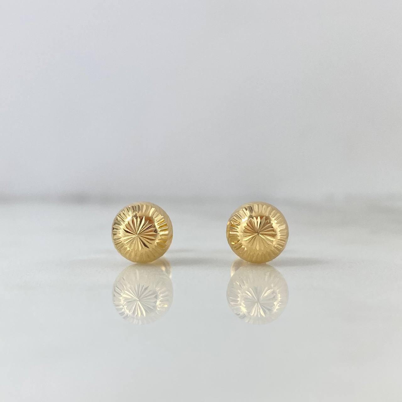 Topos Bola 1.15gr / 8mm Diamantada Oro Amarillo ©