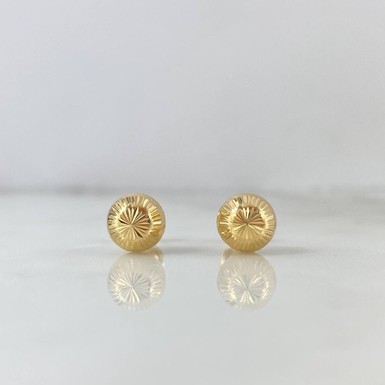 Topos Bola 1.1gr / 8mm Diamantada Oro Amarillo