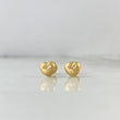 Topos Corazón 0.75gr / Diamantado Oro Amarillo