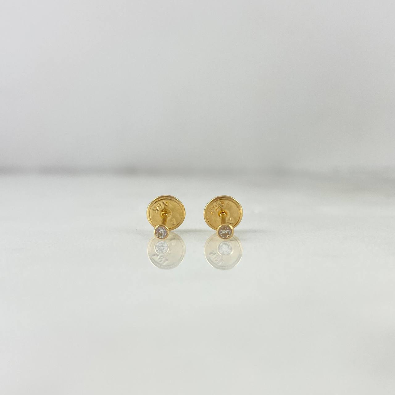 Topos Bisel 0.4gr / Circones Blancos Oro Amarillo