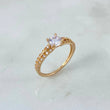 Anillo Solitario Punta Direccional 1.9gr / T5 3/4 / Cirocnes Blancos Oro Amarillo