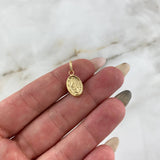 Dije Virgen Milagrosa 0.95gr / 2.1cm / Troquelado Oro Amarillo