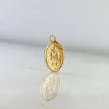 Dije Virgen Milagrosa 0.85gr / 2.1cm / Troquelado Oro Amarillo