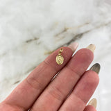 Dije Virgen Milagrosa 0.3gr / 1.5cm / Troquelado Oro Amarillo