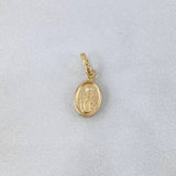 Dije Virgen Milagrosa 0.3gr / 1.5cm / Troquelado Oro Amarillo