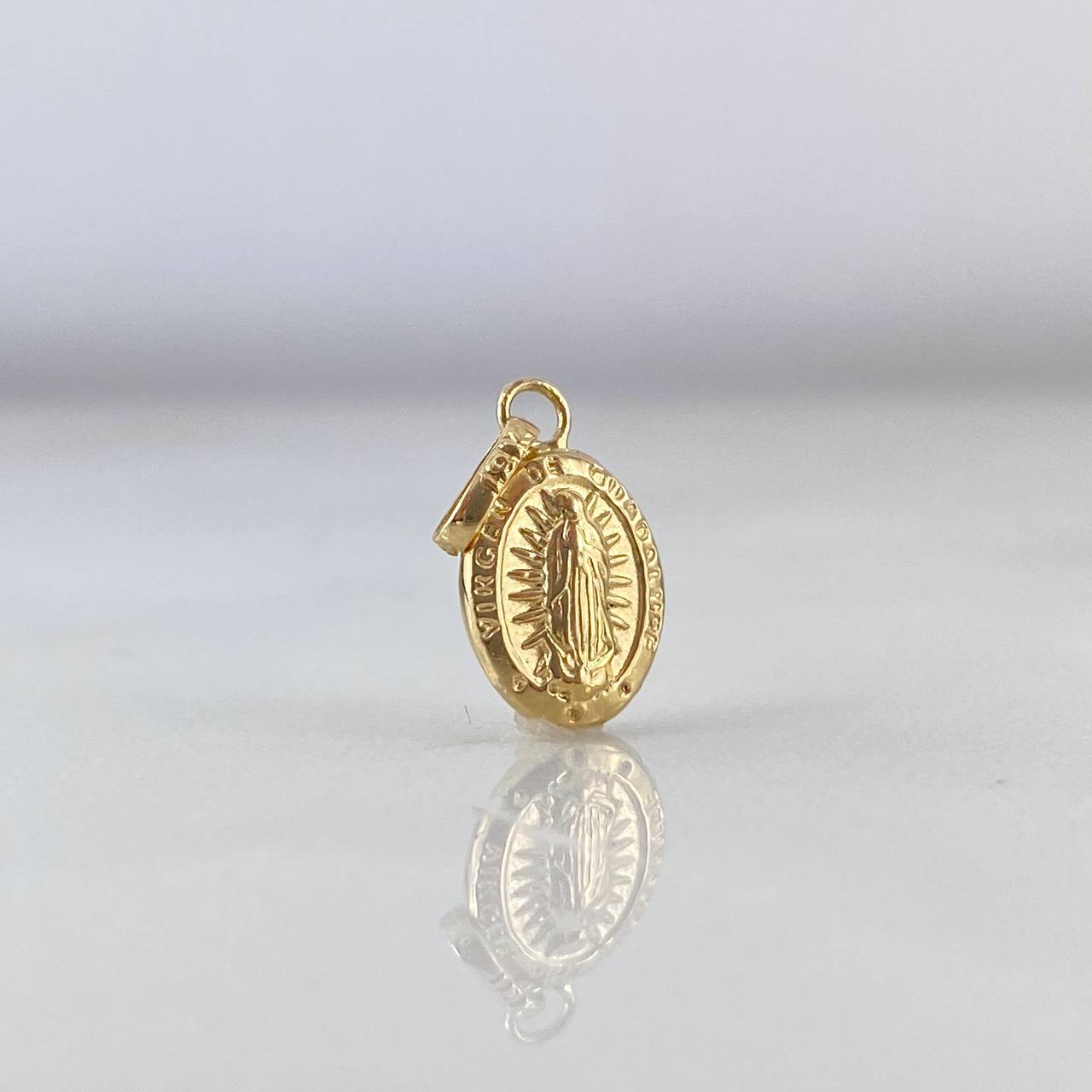 Dije Virgen Guadalupe 0.4gr / 1.8cm / Troquelado Oro Amarillo