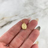 Dije Virgen Guadalupe 0.5gr / 2cm / Troquelado Oro Amarillo