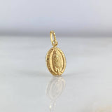 Dije Virgen Guadalupe 0.5gr / 2cm / Troquelado Oro Amarillo